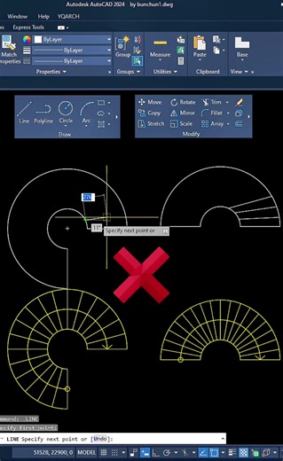 Autocad P45: របៀបបង្កើតជណ្តើរកោងយ៉ាងលឿន