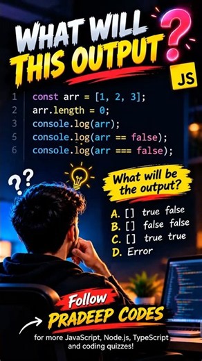 One Line Can Empty Your JavaScript Array 😱 | JavaScript Tricks #Shorts