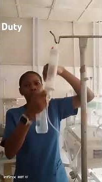 How to fill in intravenous fluid via soluset before connecting it to the baby cannula insitu 👍