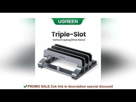 UGREEN Vertical Laptop Stand For MacBook Air Pro Triple Slots Aluminum Notebook Stand For MacBook Pr