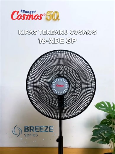 Yuk, kenalan sama kipas angin terbaru dari Cosmos, Breeze Series 16-XDE GP 😍 Kipas yang bikin rumah makin sejuk, praktis, dan nyaman! ✅ Quick-Release System: kipas lebih mudah dibersihkan ✅ Jaring anti karat, lebih kokoh dan tahan lama ✅ Ukurannya 16 inchi dengan 3 level kecepatan ✅ Peforma motor stabil, senyap, dan hemat listrik ✅ Teknologi Super Spread, penyebaran angin lebih merata ke seluruh ruangan ✅ Thermofuse Protector: Melindungi kipas dari panas berlebih ✅ Garansi motor hingga 5 tahun 