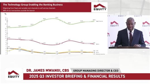 Equity Group Holdings PLC Q3 2025 Investor Briefing & Release of Financial Results | Nairobi Securities Exchange PLC