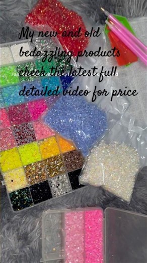 My New and old bedazzling products #bedazzled #rhinestones #diy