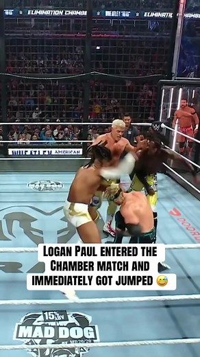 Logan Paul's Dramatic Elimination Chamber Entrance