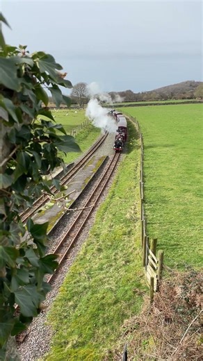 Spring days with River Mite 🌸#train #trainspotting #railway #steam #steamengine #steamtrain