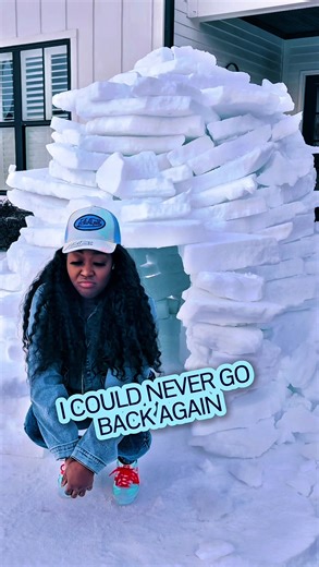 I’ll live in this igloo before I go back ❄️ | igloo