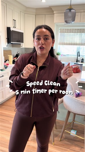 Thank you @Katie Danek | Mom of 4 for unlocking this core memory for me! Watching her 3 min speed clean unlocked a core memory for me! Growing up my sister and I shared a room and we would set ourselves a timer, play music stand by the doorway and say go and start cleaning and do as much as we can in the set time! So decided to do that with my house and set 5 min timer per room let’s goooo! #cleanwithmemotivation #midwestmom #homemaker #realisticmomlife