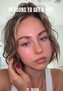 No makeup (beside brown mascara) with natural hair is the best #bob #bobgirl