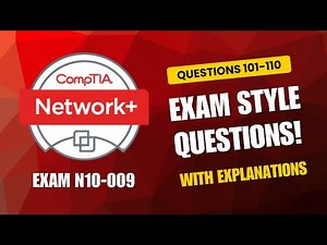 CompTIA Network+ (N10-009) Exam-Style Practice Questions 2025 | Q101–110 (With Explanations)