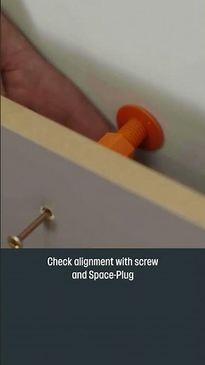 How To Install Space-Plug Kitchen Cabinet Fixings from Howdens #howdens #cabinet #spaceplug #howto