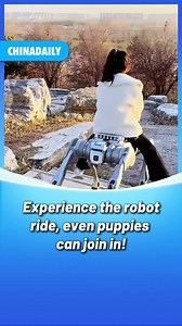 12K views · 125 reactions | In China, personal transporter #robots are no longer sci-fi. They're climbing hills, navigating trails, and even giving dogs a ride! Watch as humans and a very happy puppy effortlessly cruise on these stable, intelligent machines. 烙烙 #tech #FunChina #fun | Sci Hub China | Facebook