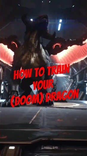 How to train your (Doom) Dragon. #doomdarkages #doom #videogames #shorts