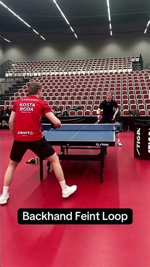 BACKHAND FEINT LOOP DIAGONAL #shorts #tabletennis #short