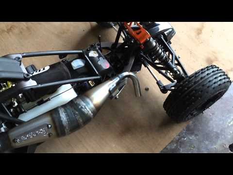 HPI Baja 5B - Zenoah G320RC With Victory RC (Big Bore) Side Pipe