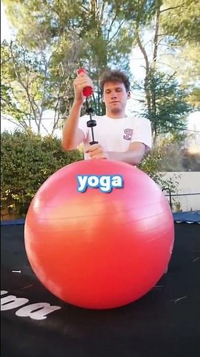 How many pumps does it take for a Yoga Ball to blow up?