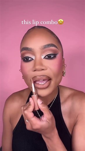 Definition, shine, and everything in between. The ultimate lip duo. 💋 #lipcombotutorial