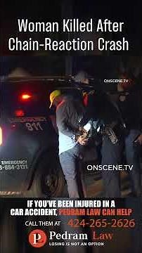 Woman Killed After Chain Reaction Crash