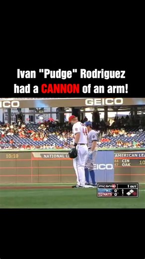 Ivan "Pudge" Rodríguez had a CANNON of an arm! 🔥 One of the all-time greatest catchers — clutch, fearless, and a defensive legend. #MLB #GOAT #baseball #fblifestyle | MLB Throwbacks