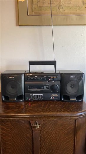 Vintage Sony Boombox CFS-1055: AM/FM Cassette, 5-band Equalizer, Mega Bass - Etsy