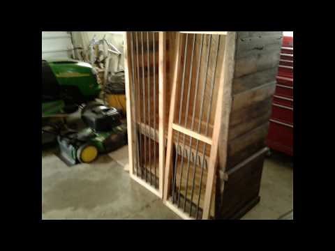 Pallet Wood Gun Cabinet one of a kind!