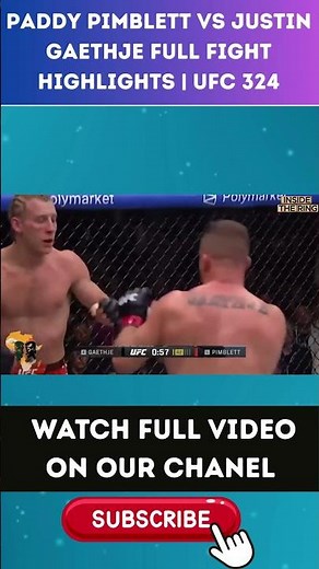 Paddy Pimblett vs Justin Gaethje full fight Highlights | UFC 324 part 4