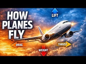 How Planes Fly - 4 Forces Explained Simply