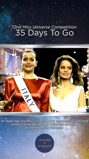 Celebrating 35 Years: Miss Universe Cecilia Bolocco from Chile