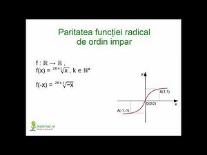 Functia radical de ordin impar