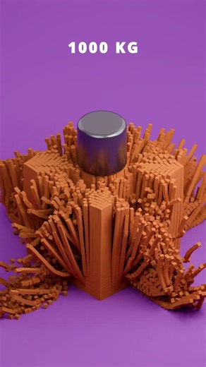 Satisfying Blender Simulation Curved-edge Metal Cylinder! #satisfying #animation #blender