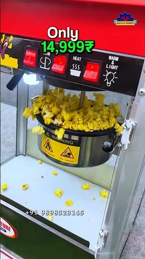 🍿 Popcorn Making Machine Business Idea 2026🚀 | ₹10 Se ₹500 Profit Popcorn Business🍿🔥