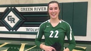 #Final Wolves win!! The Green River High School - Wyoming volleyball picked up their first victory of the season, defeating Riverton High School in four sets (20-25, 25-22, 25-20 & 25-16). Senior setter Liberty Ferrell talks about her teams BIG win and how it feels to get the monkey of their back. | Wyo4News