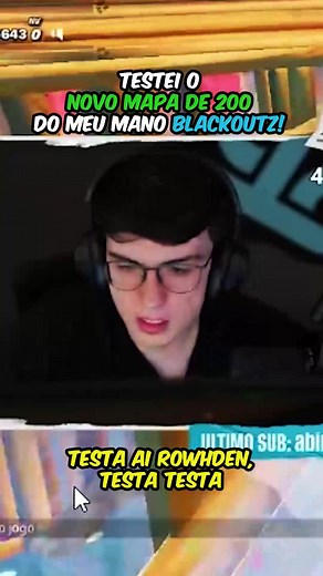 Novo Mapa Clean de 200 no Fortnite do Blackoutz!