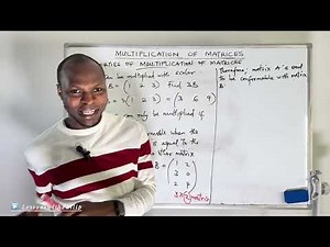 MULTIPLICATION OF MATRICES EXPLAINED //Properties of matrix multiplication