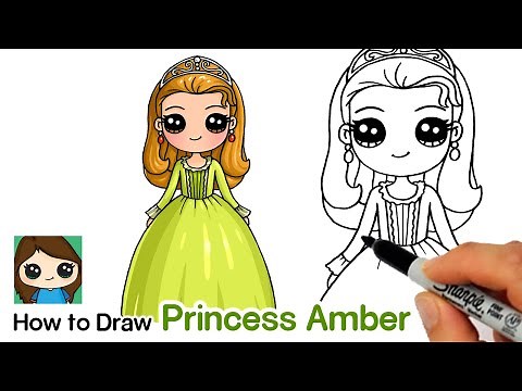 How to Draw Princess Amber | Sofia the First