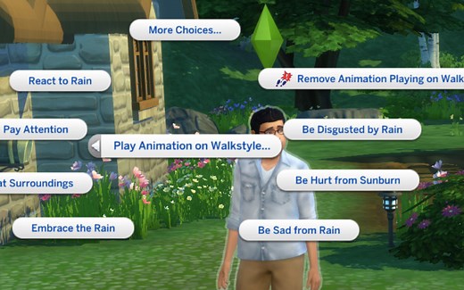 【模拟人生4 趣味 mod】改变走路方式