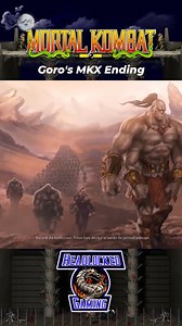 2.1K views · 356 reactions | Goro's Mortal Kombat X ending sees him become even more powerful. Are you excited to see Goro as a Kameo so far in Mortal Kombat 1? #mk #mk30 #mk1 #goro #mortalkombat #ending | Headlocked Gaming | Facebook