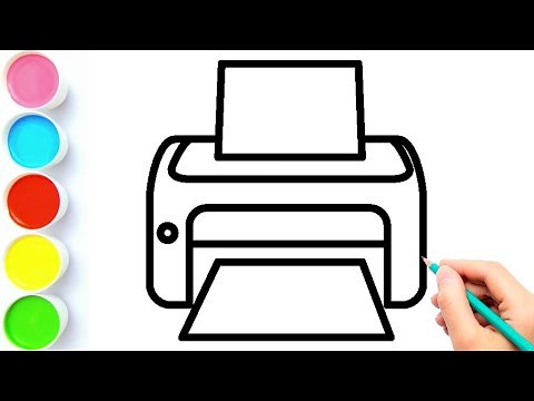 How to draw a printer | Printer drawing | Drawing a Printer | Printer | Draw Smart