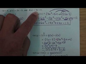 Combinations of Functions Part 2