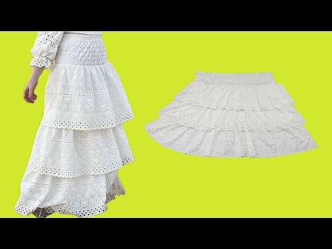 Sew a Ruffle Layer Skirt the Easiest Way Ever – Step by Step!