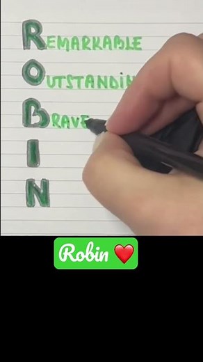 Meaning of the name ROBIN #name #meaning #robin