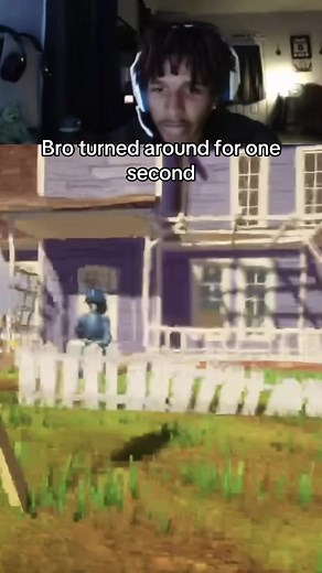 Hello Neighbor Scare: Guy Turns Around for One Second