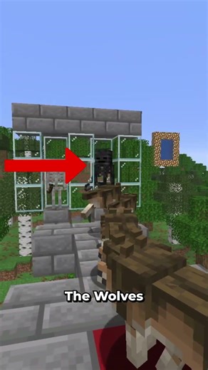 Minecraft Wolves always attack the WITHER Skeleton First... WHY? #minecraft #minecraftshorts