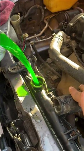 Is This the Right Way to Flush Old Coolant? 👀