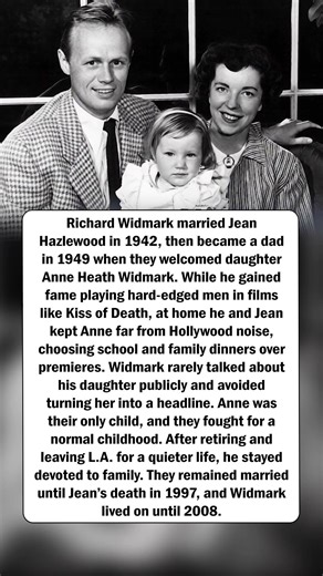 Richard Widmark’s Dad Life