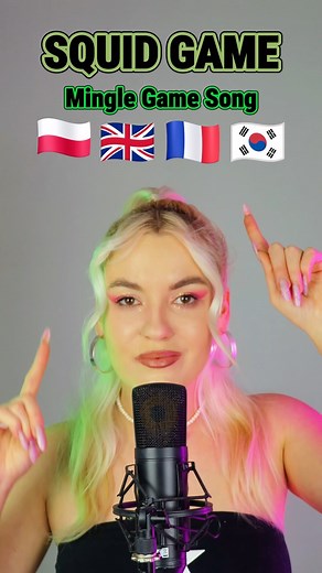 501K views · 10K reactions | Squid Game song in 4 languages ‼️ #squidgame #minglemingle #roundandround #netflix | XANSANA | Facebook