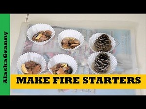 DIY Fire Starters Wood Chips Pine Cones Candle Wax - Sawdust Termite Cupcakes