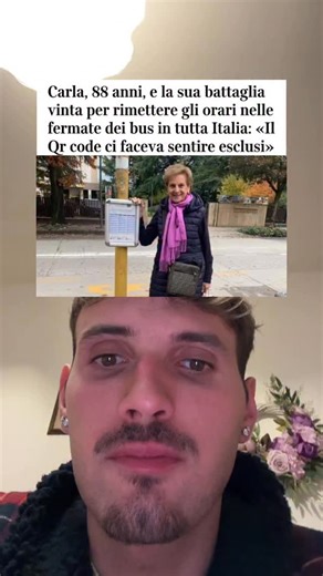 Francesco Baccega on Instagram: "Quasi una testa d’ariete. Quella che poteva sembrare una battaglia ristretta al proprio orticello è diventata, con il passare delle settimane, una battaglia di civiltà. E la signora Carla Del Ponte, 88 anni, residente a Montegrotto Terme, pare aver colpito nel segno. A settembre protestò vivacemente coinvolgendo anche la Regione Veneto, per la presenza alle fermate degli autobus dell’orario solo con Qr code e non in formato cartaceo. Una novità che tagliava fuori