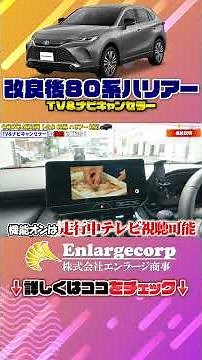 ハリアー 80系 R7年6月以降ディスプレイオーディオ対応 "TV&ナビキャンセラー"機能説明 #shorts