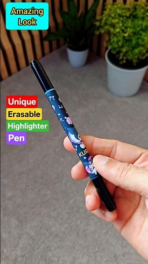 Kuromi Erasable Highliter Pen Review ✨ Unique Double Tip Highliter Pen With Eraser Tip