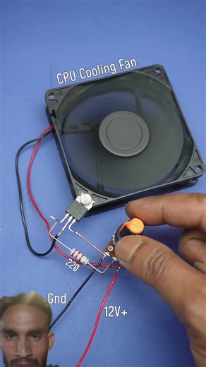 CPU Cooling Fan Speed Control 🔥 TIP41 Transistor DIY Circuit | Simple Fan Controller Experiment